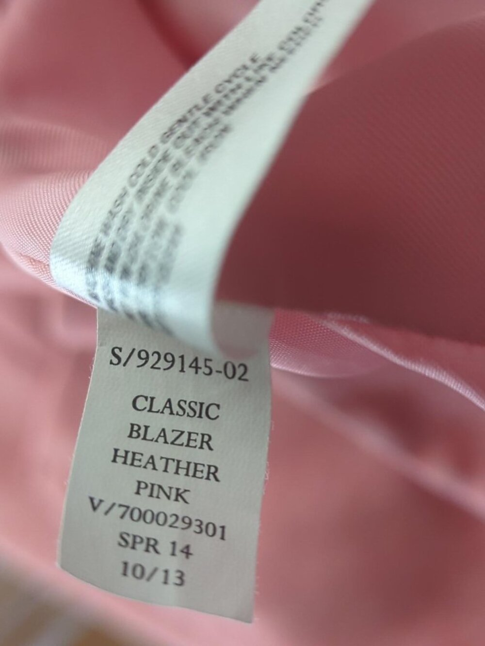 Gap Blazer Womens 10 Pink Heather Classic Academy Two Button Lined Jacket - Picture 13 of 14